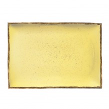 Πιατέλα ορθογώνια πορσελάνης 36x24cm Κρεμ σειρά 360 LUKANDA - Σετ 6 c448773