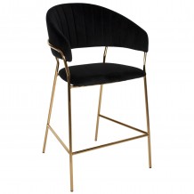 ΣΚΑΜΠΟ ΜΠΑΡ HM8734 04 ΒΕΛΟΥΔΟ ΜΑΥΡΟ THEODORE ΧΡΥΣΟ ΜΕΤΑΛΛΙΚΟ ΣΚΕΛΕΤΟ 60x55x100Υεκ c449962