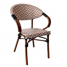 ΠΟΛΥΘΡΟΝΑ BAMBOO LOOK HM5861 02 ΚΑΦΕ-ΛΕΥΚΟ 59x56x82Yεκ c450091