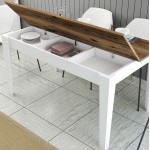 ΤΡΑΠΕΖΙ ΤΡΑΠΕΖΑΡΙΑΣ HM9507 07 ΜΕΛΑΜΙΝΗ ΛΕΥΚΗ-ΚΑΡΥΔΙ ΜΕ ΑΠΟΘ ΧΩΡΟ 145x88x75Yεκ c450167