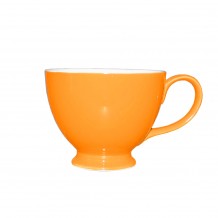 Σετ 6 κούπες πορσελάνης 400cc, πορτοκαλί c45017 Σετ 6 κούπες πορσελάνης 400cc, πορτοκαλί c45017