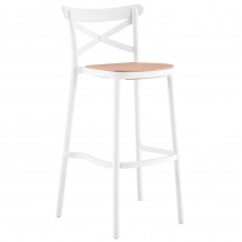 ΣΚΑΜΠΟ ΠΟΛΥΠΡΟΠΥΛΕΝΙΟΥ HM5933 01 ΜΕ ΠΛΑΤΗ ΛΕΥΚΟ ΜΕ ΜΠΕΖ ΚΑΘΙΣΜΑ 41x49x102Υ εκ c450174