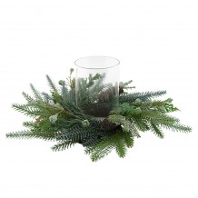 XMAS GABOON ΚΗΡΟΠΗΓΙΟ ΠΡΑΣΙΝΟ D46xH20cm c450753