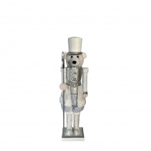 XMAS VEON A DECO ΛΕΥΚΟ ΑΣΗΜΙ H40cm c451287