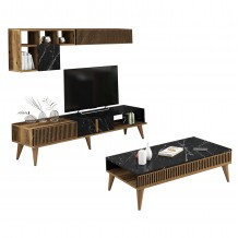 ΣΥΝΘΕΣΗ ΣΑΛΟΝΙΟΥ 2ΤΜΧ ΚΑΡΥΔΙ-ΜΑΥΡΟ ΜΑΡΜΑΡΟ HM11847 02 c451541