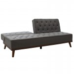Καναπές - κρεβάτι Marco pakoworld 3θέσιος με γκρι ύφασμα 180x80x80εκ c451888