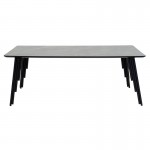 Τραπέζι σαλονιού Lifo pakoworld MDF ανθρακί cement-μαύρο 120x60x45εκ c451984