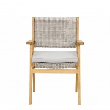 CAPRI ΚΑΡΕΚΛΑ ΛΕΥΚΟ ΓΚΡΙ 64 2x60xH88 5cm c451995