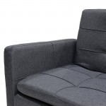 Καναπές κρεβάτι Flexible pakoworld σε ανθρακί ύφασμα 198x87x76εκ c453055