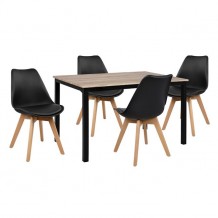 Σετ τραπεζαρίας 5τεμ HM10341 τραπέζι 110X70 4 καρέκλες VEGAS c45508 Σετ τραπεζαρίας 5τεμ HM10341 τραπέζι 110X70 4 καρέκλες VEGAS c45508
