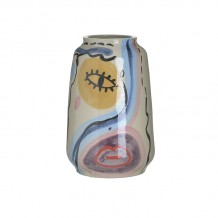 INART ΒΑΖΟ ΠΟΡΣΕΛΑΝΙΝΟ MULTICOLOR Φ17Χ26 c455114