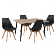 Σετ τραπεζαρίας 5 τεμ HM10350 01 τραπέζι 120X70 καρέκλες VEGAS c45514 Σετ τραπεζαρίας 5 τεμ HM10350 01 τραπέζι 120X70 καρέκλες VEGAS c45514