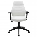 Καρέκλα γραφείου διευθυντή Benno pakoworld με pu χρώμα λευκό c455205