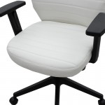 Καρέκλα γραφείου διευθυντή Benno pakoworld με pu χρώμα λευκό c455205