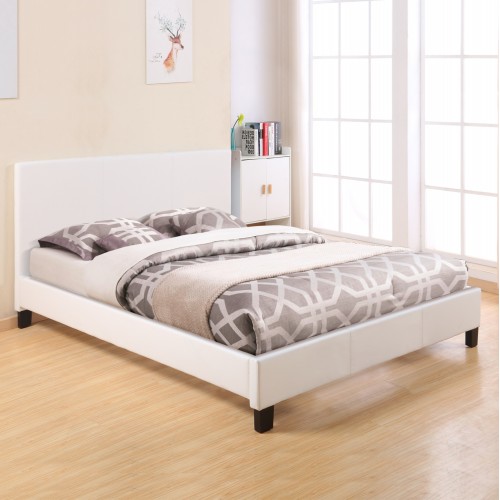 ΚΡΕΒΑΤΙ BECCA 150x200 εκ ΜΕ PU ΛΕΥΚΟ HM553 01 c455704