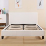 ΚΡΕΒΑΤΙ BECCA 150x200 εκ ΜΕ PU ΛΕΥΚΟ HM553 01 c455704