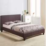 ΚΡΕΒΑΤΙ BECCA 150x200 εκ  ΜΕ PU ΚΑΦΕ HM553 02 c455705