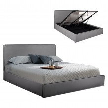 ΚΡΕΒΑΤΙ ALLIE HM584 01 160x200 εκ ΜΕ ΑΠΟΘΗΚΕΥΤΙΚΟ ΧΩΡΟ ΓΚΡΙ ΥΦΑΣΜΑ c455706