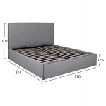 ΚΡΕΒΑΤΙ ALLIE HM584 01 160x200 εκ ΜΕ ΑΠΟΘΗΚΕΥΤΙΚΟ ΧΩΡΟ ΓΚΡΙ ΥΦΑΣΜΑ c455706