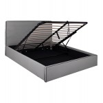 ΚΡΕΒΑΤΙ ALLIE HM584 01 160x200 εκ ΜΕ ΑΠΟΘΗΚΕΥΤΙΚΟ ΧΩΡΟ ΓΚΡΙ ΥΦΑΣΜΑ c455706