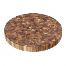 Σανίδα Σερβιρίσματος amp πλάκα κοπής από ξύλο τικ φ45 5x5 1cm TeakHaus c455738