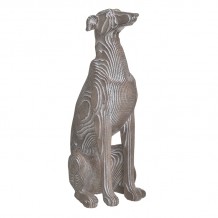 INART ΣΚΥΛΟΣ RESIN ΜΠΕΖ ΑΝΤΙΚΕ ΛΕΥΚΟ 20Χ16Χ41 c456089