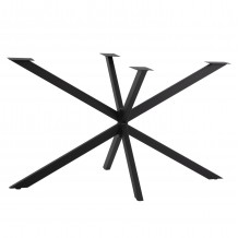 ΒΑΣΗ ΤΡΑΠΕΖΙΟΥ ΜΑΥΡΗ ΜΕΤΑΛΛΙΚΗ ΔΙΠΛΗ ΧΙΑΣΤΙ HM5917 130x72x71 5Υεκ c456330