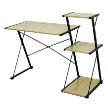 ΓΡΑΦΕΙΟ HM9317 ΜΕΤΑΛΛΙΚΟ ΜΑΥΡΟ ΜΕ MDF ΕΠΙΦΑΝΕΙΑ ΣΕ ΟΑΚ 116X50X93Υεκ c456458