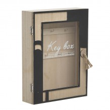 INART ΚΛΕΙΔΟΘΗΚΗ ΞΥΛΙΝΗ ΜΑΥΡΗ NATURAL 20Χ26Χ6 c456713