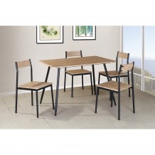 RUSTIC ΤΡΑΠΕΖΑΡΙΑ SET 4 1 SONOMA 110x70xH75cm c457039 RUSTIC ΤΡΑΠΕΖΑΡΙΑ SET 4 1 SONOMA 110x70xH75cm c457039
