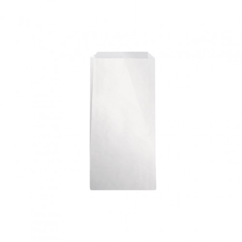 Χάρτινο σακουλάκι Βεζετάλ τιμή ανά κιλό λευκό 12 5x26cm Intertan - Σετ 10 c457186