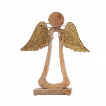XMAS ENJEL L ΑΓΓΕΛΟΣ ΞΥΛΟ MANGO ΧΡΥΣΟ ΦΥΣΙΚΟ 27x6xH32cm c457365 XMAS ENJEL L ΑΓΓΕΛΟΣ ΞΥΛΟ MANGO ΧΡΥΣΟ ΦΥΣΙΚΟ 27x6xH32cm c457365
