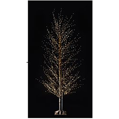 XMAS GLOW LED ΔΕΝΤΡΟ ΘΕΡΜΟ ΦΩΣ COPPER PVC ΜΑΥΡΟ D40xH210cm c457377