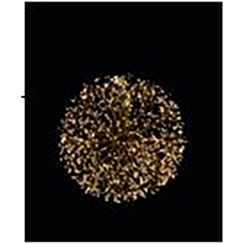 XMAS GLOW BALL 40 LED ΜΠΑΛΑ ΘΕΡΜΟ ΦΩΣ COPPER PVC D40cm c457381