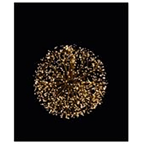 XMAS GLOW BALL 60 LED ΜΠΑΛΑ ΘΕΡΜΟ ΦΩΣ COPPER PVC D60cm c457383