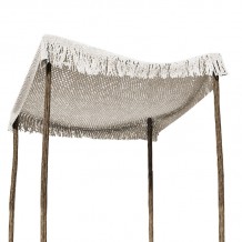 Δίχτυ σκίασης Roof pakoworld μακραμέ μπεζ 2x2m c457471