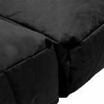 Πολυθρόνα πουφ κρεβάτι Dreamy pakoworld αδιάβροχο μαύρο c457605