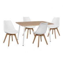 Σετ τραπεζαρίας 5τεμ HM10350 02 τραπέζι 120X70 καρέκλες VEGAS c45769 Σετ τραπεζαρίας 5τεμ HM10350 02 τραπέζι 120X70 καρέκλες VEGAS c45769