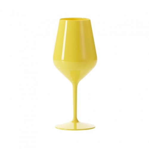 Πλαστικό ποτήρι κολωνάτο TRITAN πισίνας 47cl κίτρινο - Σετ 12 c457736