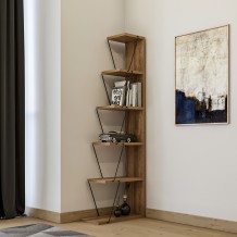 Βιβλιοθήκη Talos pine μαύρο χρώμα μελαμίνη 150x50x22cm c457762 Βιβλιοθήκη Talos pine μαύρο χρώμα μελαμίνη 150x50x22cm c457762