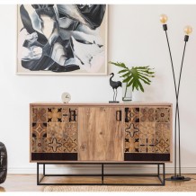 Μπουφές Quattro atlantic pine μαύρο χρώμα μελαμίνη 140x80x40cm c457881 Μπουφές Quattro atlantic pine μαύρο χρώμα μελαμίνη 140x80x40cm c457881