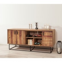 Μπουφέ Destra Atlantic Pine μαύρο χρώμα μελαμίνη 180x40xH80cm c457885 Μπουφέ Destra Atlantic Pine μαύρο χρώμα μελαμίνη 180x40xH80cm c457885