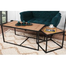 Τραπεζάκια σαλονιού set Atlantis καρυδί χρώμα 104x50x50cm c457886 Τραπεζάκια σαλονιού set Atlantis καρυδί χρώμα 104x50x50cm c457886