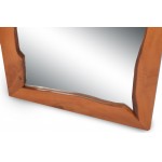 Διακοσμητικός καθρέφτης Rusele καρυδί χρώμα ξύλο 170x70cm c457973
