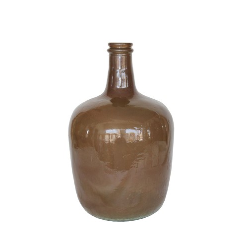 CRUSHED CARAMEL ΜΠΟΥΚΑΛΑ ΑΝΑΚΥΚΛΩΜΕΝΟ ΓΥΑΛΙ CARAMEL D21xH37cm c457998