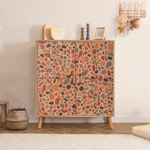ΠΑΠΟΥΤΣΟΘΗΚΗ PIANO MULTICOLOR ΜΕΛΑΜΙΝΗ 95x36xH111cm c458147 ΠΑΠΟΥΤΣΟΘΗΚΗ PIANO MULTICOLOR ΜΕΛΑΜΙΝΗ 95x36xH111cm c458147