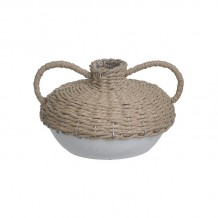 INART ΒΑΖΟ ΚΕΡΑΜΙΚΟ ΨΑΘΙΝΟ ΛΕΥΚΟ NATURAL 15Χ16Χ23 c458189