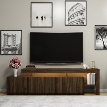 Έπιπλο tv Unico καρυδί χρώμα μελαμίνη 192x37x53cm c458251 Έπιπλο tv Unico καρυδί χρώμα μελαμίνη 192x37x53cm c458251