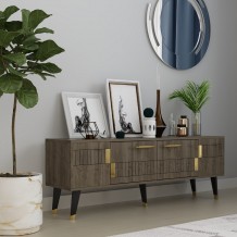 Έπιπλο tv Moda καρυδί χρυσό χρώμα μελαμίνη 150x35x53 2cm c458265 Έπιπλο tv Moda καρυδί χρυσό χρώμα μελαμίνη 150x35x53 2cm c458265