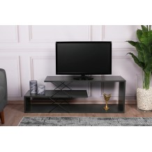 Έπιπλο tv Zano ανθρακί χρώμα μελαμίνη 120x30x40cm c458271 Έπιπλο tv Zano ανθρακί χρώμα μελαμίνη 120x30x40cm c458271